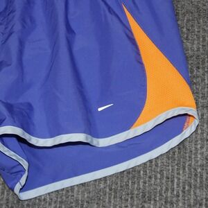Nike Womens Running Shorts Blue Orange Athletic Gym Workout Size Medium